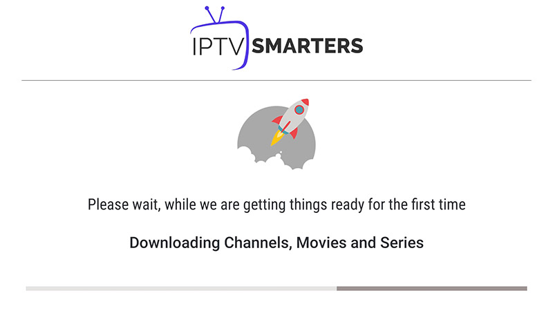 Enter Xtream Codes API login credentials for IPTV