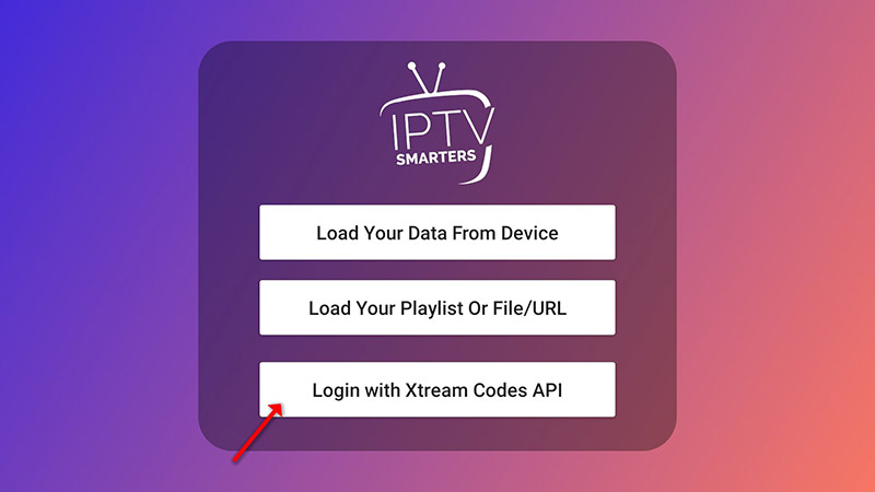 IPTV Smarters Pro welcome screen — accept terms of use