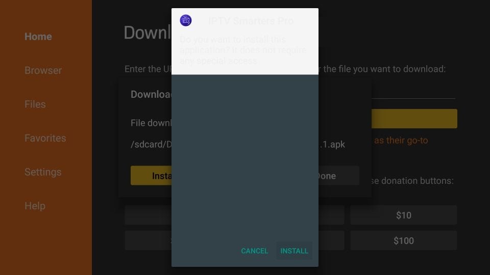 Install IPTV Smarters Pro on Firestick
